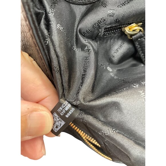 Michael Kors womans Balck Jet Set Large Chain Gold leather Shoulder Tote Handbag - Picture 13 of 16